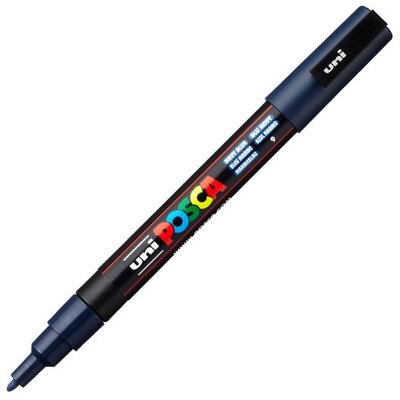 Uni Posca PC-3M 0.9-1.3mm Marker - Tengerész kék