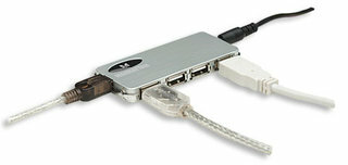 Manhattan Hi-Speed USB 2.0 Slim Hub 4 port + tápegység