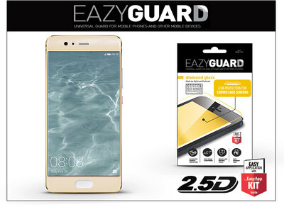 EazyGuard LA-1215 Huawei P10 gyémántüveg képernyővédő fólia 2.5D Fullcover - arany