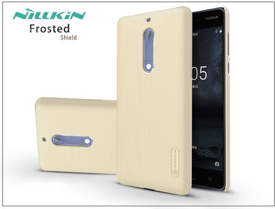 Nillkin Frosted Shield Nokia 5 Hátlap tok + Kijelzővédő fólia - Arany