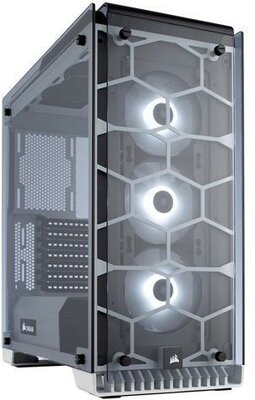 Corsair PC ház, Crystal Series 570X RGB ATX Mid-Tower, fehér