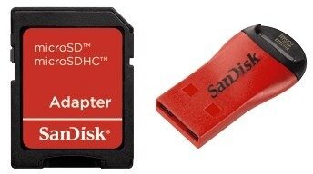Sandisk USB MicroSD/M2 olvasó + Adapter
