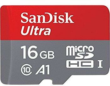 SANDISK ULTRA microSDHC 16 GB 98MB/s A1 Cl.10 UHS-I + ADAPTER