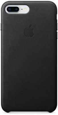 Apple iPhone 7+/8+ gyári Bőr Tok - Fekete