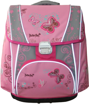 Hama 138674 "Rózsaszín Pillangó" Iskolatáska szett - 3db/csomag
