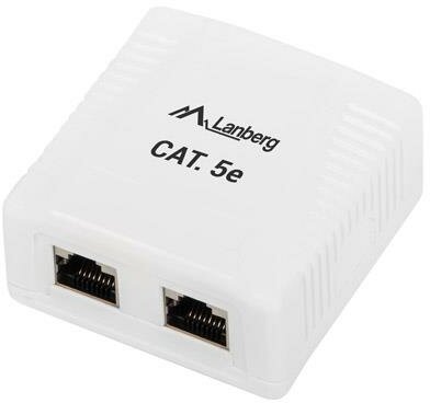 Lanberg FTP Data Box 2-port RJ45 shielded cat. 5E