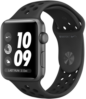 Apple Watch Nike+ GPS Okosóra 42 mm - Antracit/Fekete