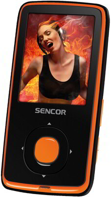 Sencor SFP 6260 OR 4GB MP3/MP4 lejátszó Fekete Narancs