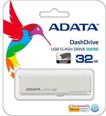 ADATA 32GB DashDrive UV110 USB 2.0 Pendrive - Fehér