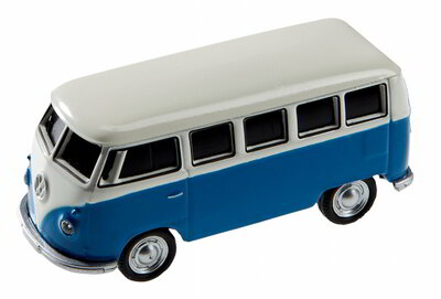AutoDrive 16GB 1963 Volkswagen T1 Bus USB 2.0 Pendrive - Fehér/Kék