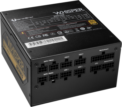 BitFenix 750W Whisper M 80 Plus Gold moduláris tápegység