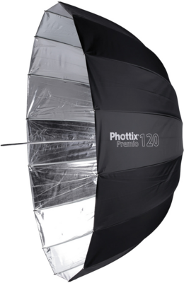 Phottix Premio 85373 Derítő ernyő - Ezüst/Fekete (120cm)