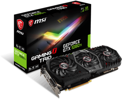 MSI GeForce GTX 1080Ti 11GB GDDR5X Gaming X Trio Videókártya