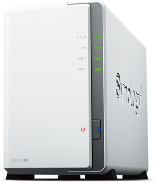 Synology DiskStation DS218j 2x3.5' hálózati adattároló