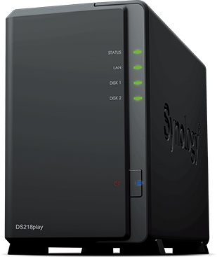 Synology DiskStation DS218play 2x3,5' hálózati adattároló