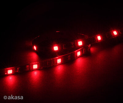 Akasa - Mágneses LED szalag - Vegas M -AK-LD05-50RD - 50cm - piros