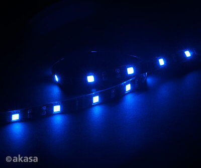 Akasa - Mágneses LED szalag - Vegas M - AK-LD05-50BL - 50cm - kék