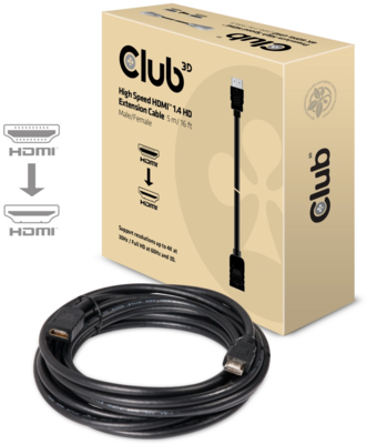 Club 3D CAC-1320 HDMI (apa - anya) kábel 4m - Fekete