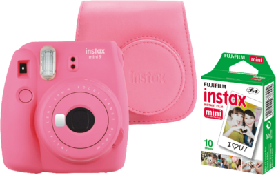 Fujifilm Instax Mini 9 Instant kamera + Film + Tok Limitált szett - Flamingó Rózsaszín