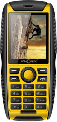 ConCorde 2,4" Raptor P68 Mobiltelefon - Fekete/Sárga