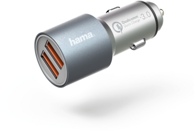 Hama 173654 Autós tültő 2x USB (5V / 6000mA) Ezüst