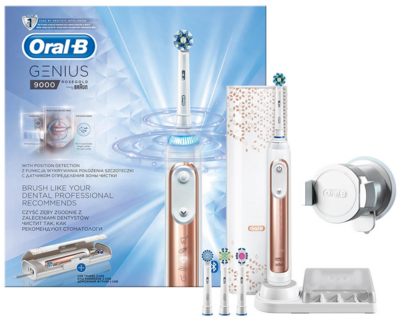 Oral-B Genius 9000 Braun Elektromos fogkefe - Rozéarany