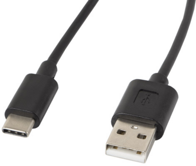 Lanberg CA-USBO-10CC-0018-BK USB-A - USB-C (apa - apa) kábel 1.8m - Fekete