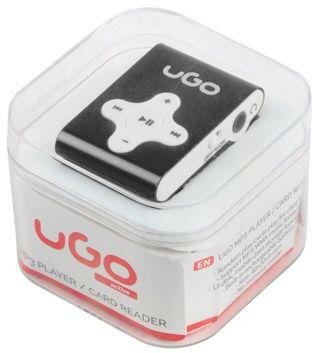 UGO UMP-1022 MP3 lejátszó Micro SD kártyaolvasóval - Fekete