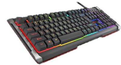 Natec Genesis RHOD 400 RGB USB Gaming Billentyűzet CZ/SK - Fekete