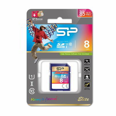 Silicon Power 8GB Elite microSDHC UHS-I CL10 memóriakártya