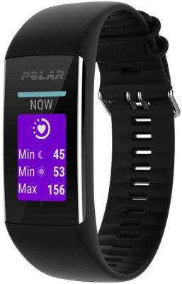 Polar A370 WR30 Vízálló Aktivitásmérő fitnesz óra - Fekete (M-L méret)