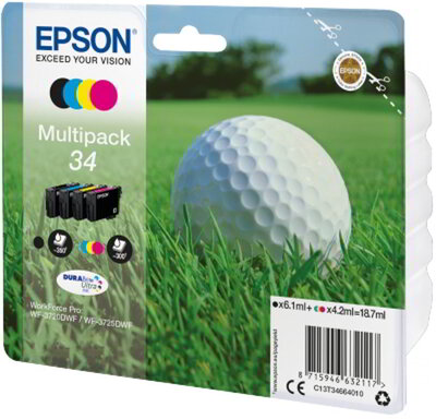 Epson 34 Eredeti DURABrite Ultra Tintapatron 4-színű Multipack