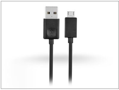 LG gyári micro USB adat- és töltőkábel 100 cm-es kábellel - EAD62377902 black (ECO csomagolás)