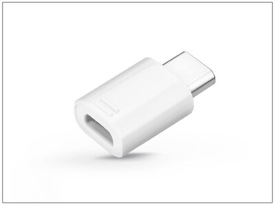 Samsung gyári micro USB - USB Type-C adapter - GH98-40218A - white