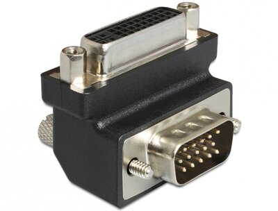 Delock 65426 DVI 24+5 pin anya > VGA 15 pin apa 270° forgatott adapter