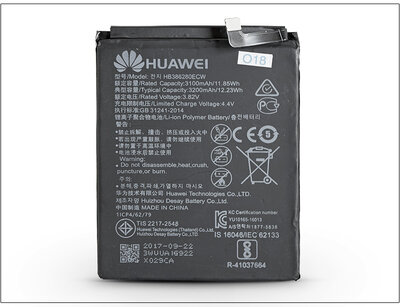 Huawei P10 gyári akkumulátor - Li-polymer 3200 mAh - HB386280ECW (ECO csomagolás)