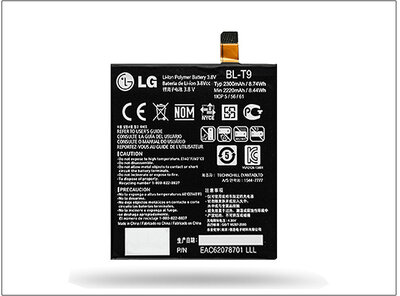 LG D821 Nexus 5 gyári akkumulátor - Li-ion 2300 mAh - BL-T9 (csomagolás nélküli)
