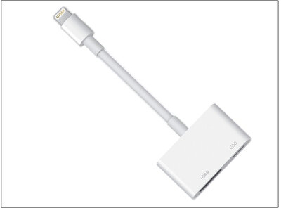 Apple iPhone 5/5S/5C/SE/iPad 4/iPad Mini eredeti, gyári Lightning - digitális HDMI AV-adapter - MD826ZM/A