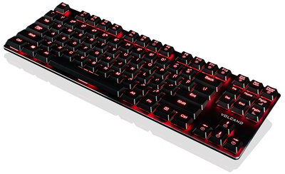 Modecom Volcano Blade Brown Slim Billentyűzet US - Fekete