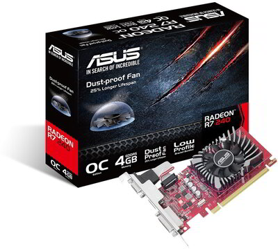 Asus Radeon R7 240 4GB GDDR5 OC Videókártya