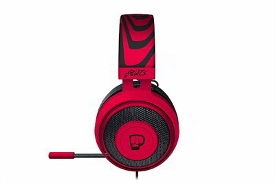 Razer Kraken Pro V2 PewDiePie Edition Gaming Headset Fekete/Piros
