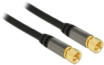 Delock (88918) Antenna kábel F > F, 1m, fekete