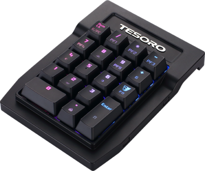 Tesoro Tizona Spectrum Mechanical RGB Gaming NumPad - Fekete