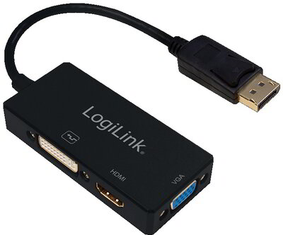 Logilink CV109 DisplayPort - DVI/HDMI/VGA 4K adapter multiport