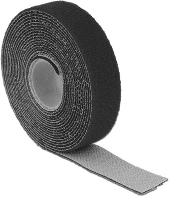 Delock 18714 3m x 20mm Tépőzáras kábelrendező - Fekete