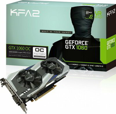 KFA2 GeForce GTX 1060 OC 6GB GDDR5 Videókártya