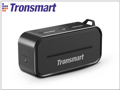 Tronsmart Element T2 hordozható vízálló bluetooth hangszóró - Fekete