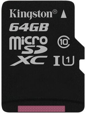 Kingston 64GB Canvas Select microSDXC UHS-I CL10 memóriakártya