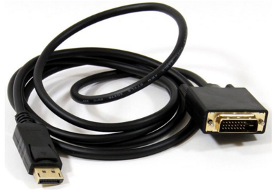 Vcom DisplayPort apa - DVI apa Kábel 1.8m Fekete