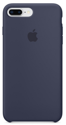 Apple iPhone 8+/7+ gyári Szilikon Védőtok - Éjkék